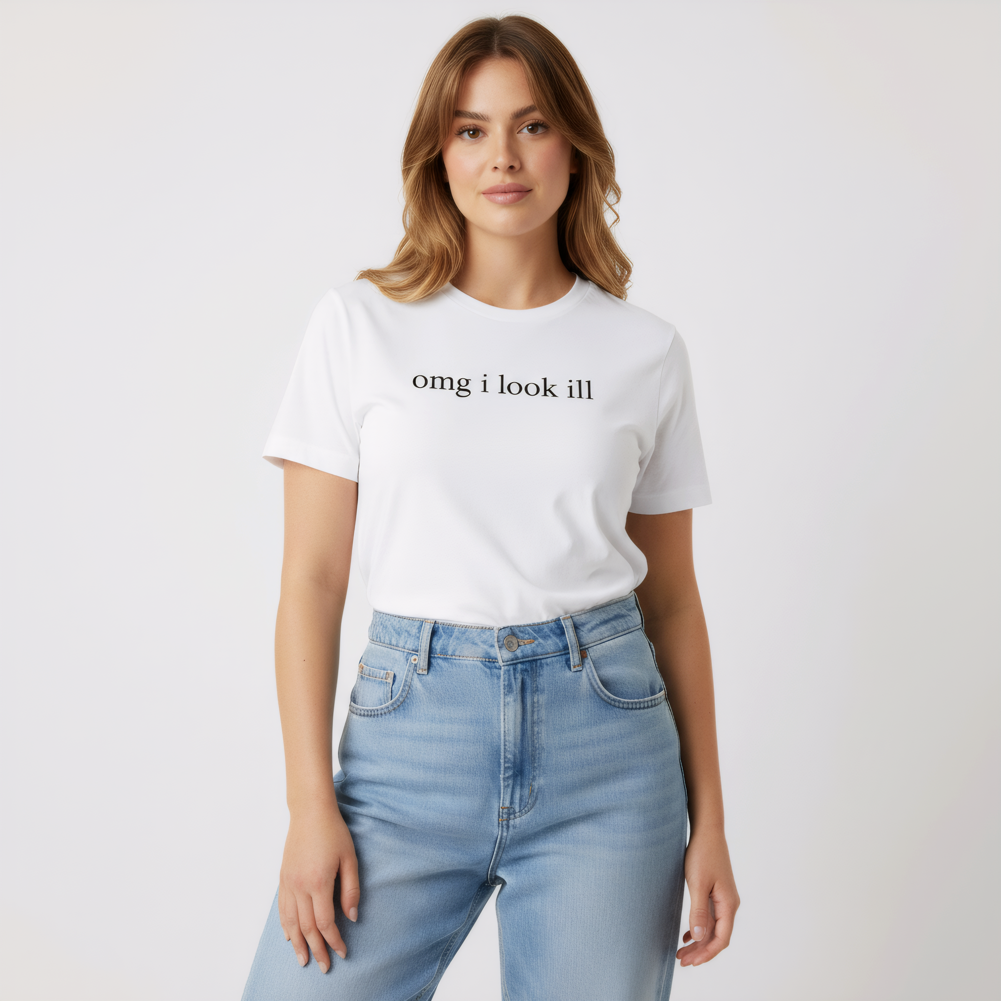 "omg i look ill" Short Sleeve T-Shirt